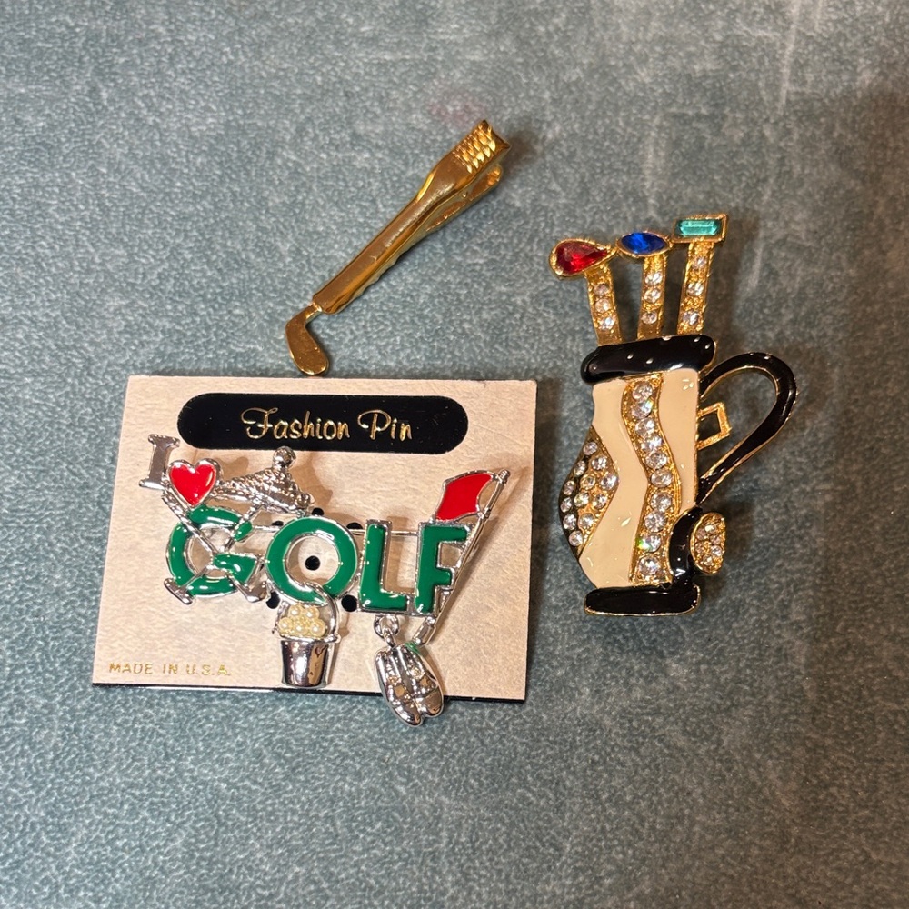 LF Golf Enthusiast Fashion Pin &Tie bar